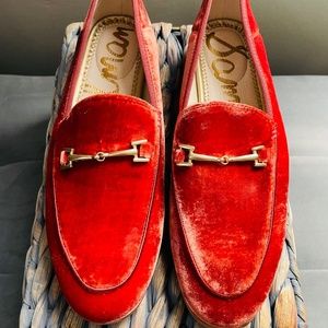 Sam Edelman paprika velvet loafers